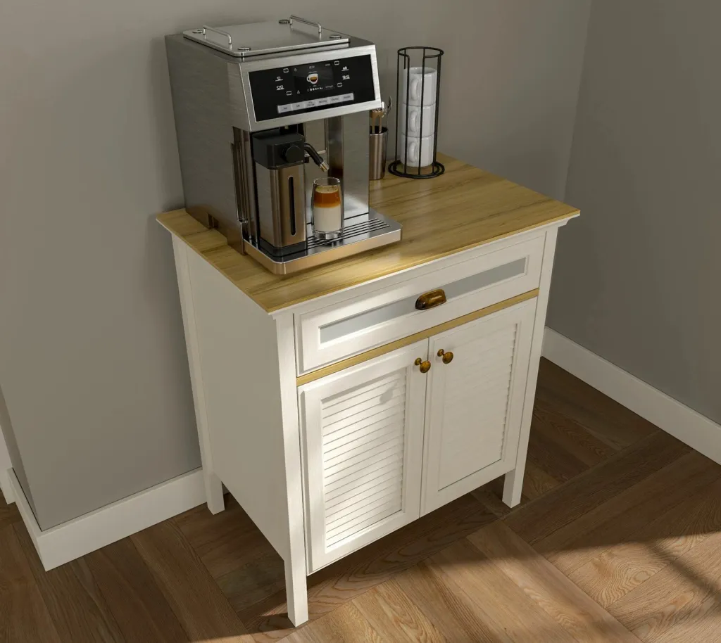 Kabinë për kafe, Skye Decor, FRN-21035, krem, lis, gri - 4
