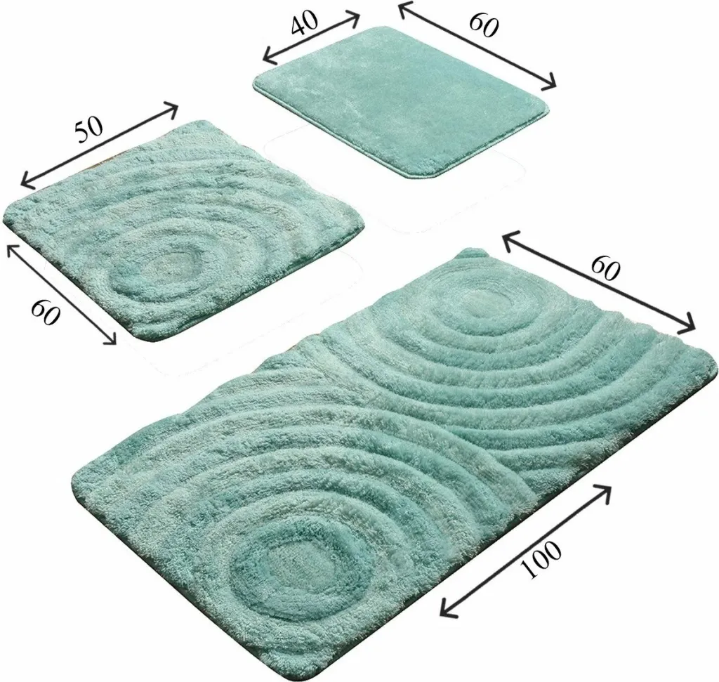 Set tapetash për banjo (3 copë), Mijolnir, Wave, ngjyrë mint - 4