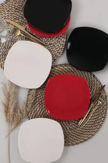 Set pjatash ëmbëlsirash, shumëngjyrëshe, 6 copë, Hermia Concept, ST001306F20XA000000MAYD100