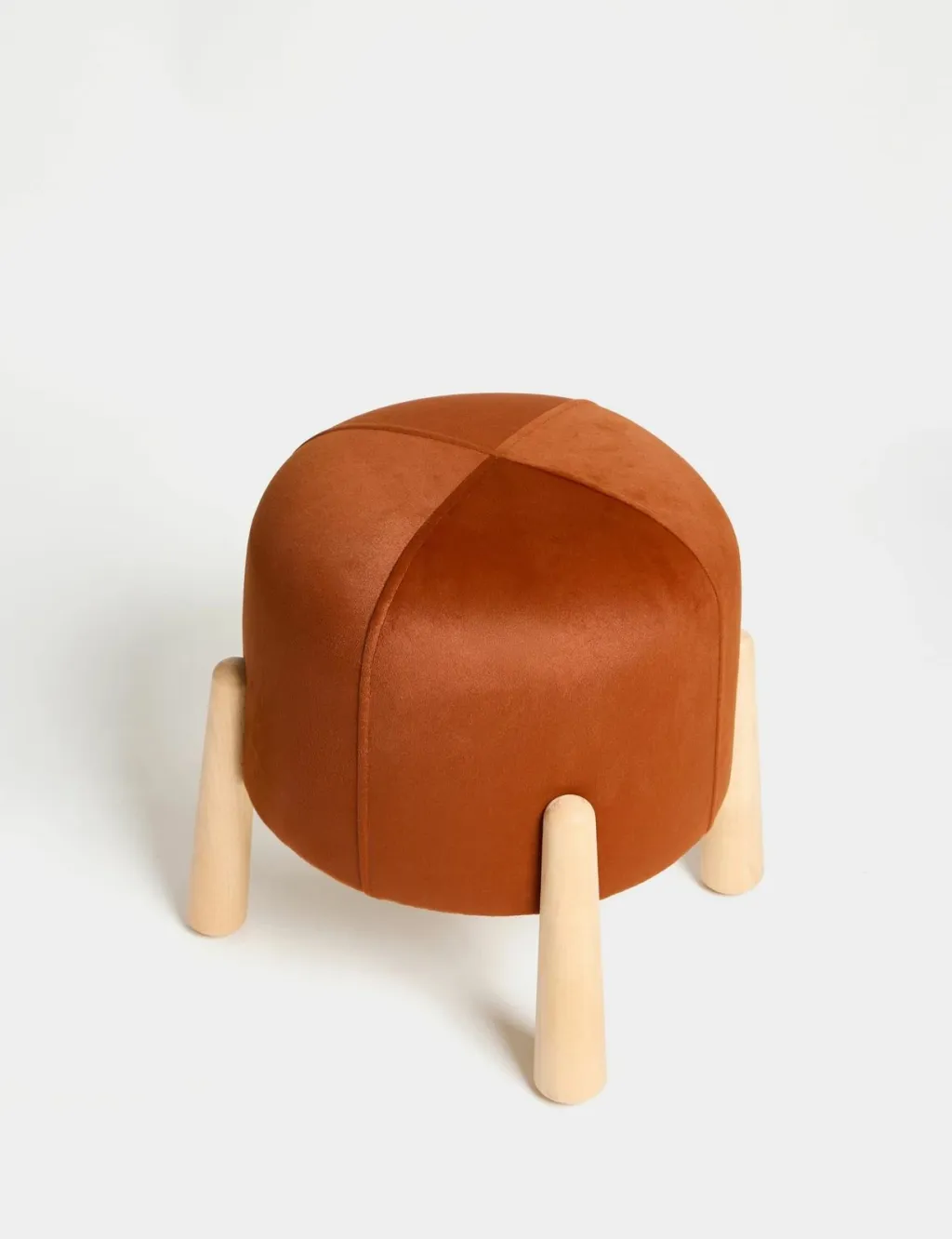Tufet Floki, portokalli, këmbë druri, Atelier del Sofa - 2