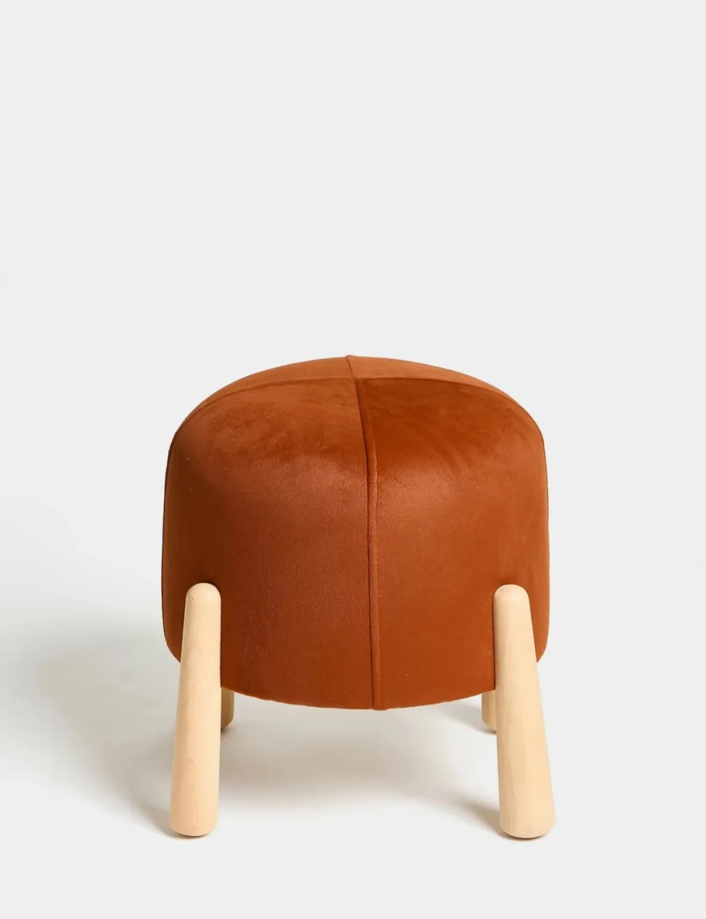 Tufet Floki, portokalli, këmbë druri, Atelier del Sofa - 3