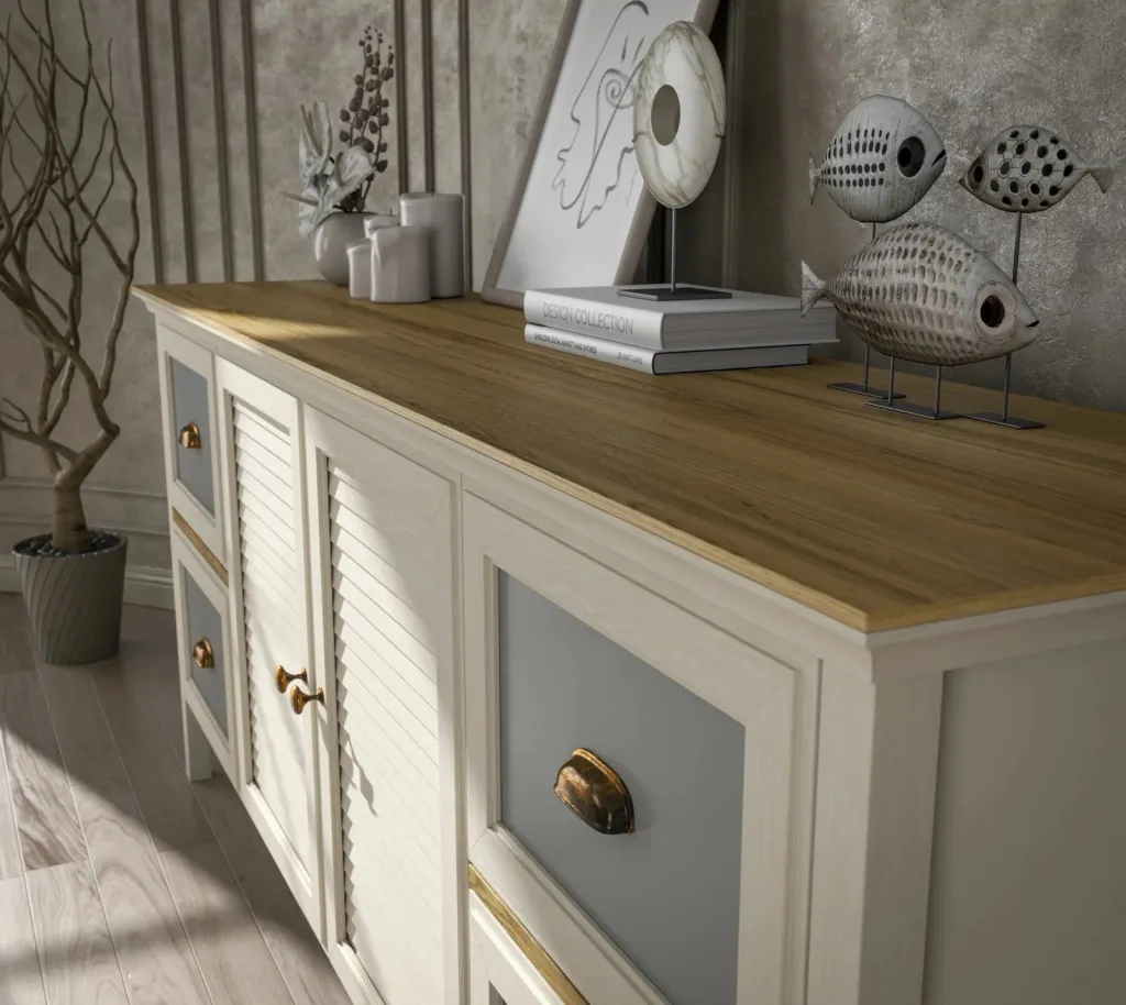 Konsol Skye Decor, krem, lis, gri, FRN-21010 - 4