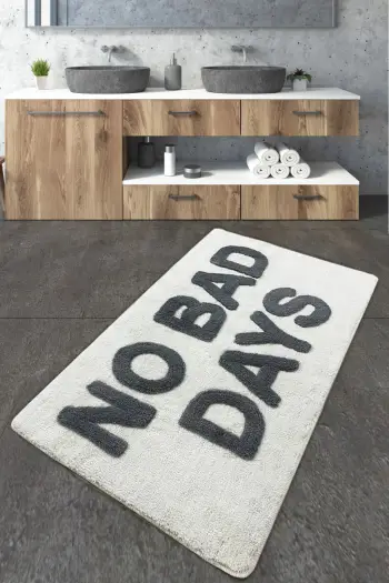 Tapet akrilik për banjo, Mijolnir, NO BAD DAYS, shumëngjyrësh, 70x120cm