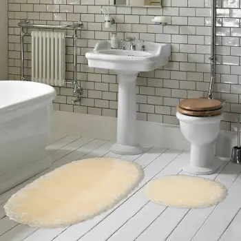 Set tapetash për banjo, 2 copë, Mijolnir Zara Ç, ngjyrë kapuçino