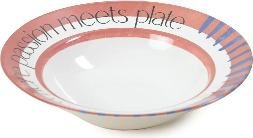 Pjatë Hermia Concept, e kuqe dhe e bardhë, 26cm, set prej 6 copësh - 2