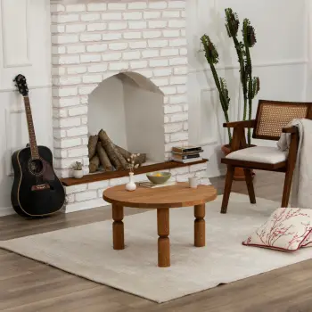 Tavolinë kafeje Skye Decor, Ida 70, ngjyrë geshtenje