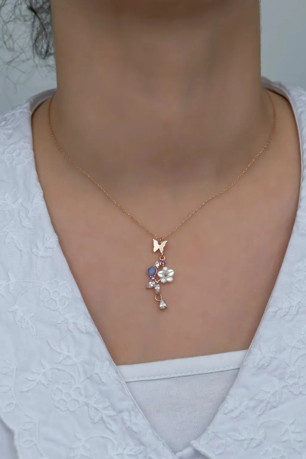 Qafore argjendi, ngjyrë rozë e artë, Jumeon, NRZ99357 - 1