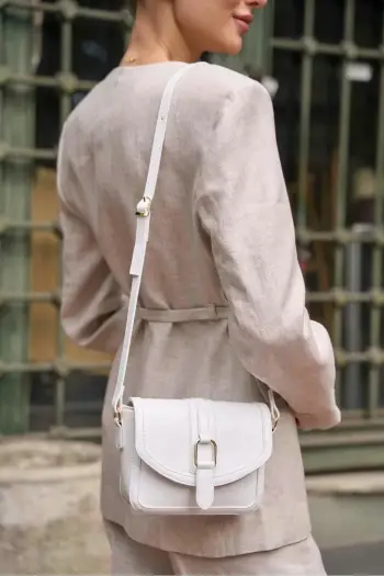 Çantë dore e bardhë Zoozie Bags, MK1020225SV10-022