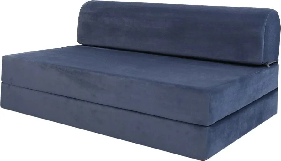 Divan-krevat dy vendësh, kadife blu, Atelier del Sofa, Magic - 4