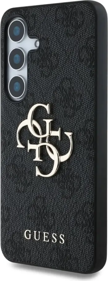 Mbështjellës Guess Big 4G Logo Classic Logo për Samsung Galaxy S25 Plus, Zi