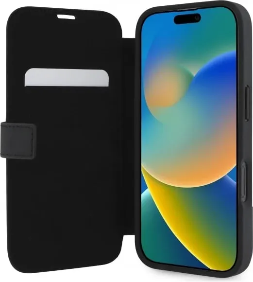 Mbështjellës, Mercedes, iPhone 16 Pro Max, folio imitim druri, i zi - 2