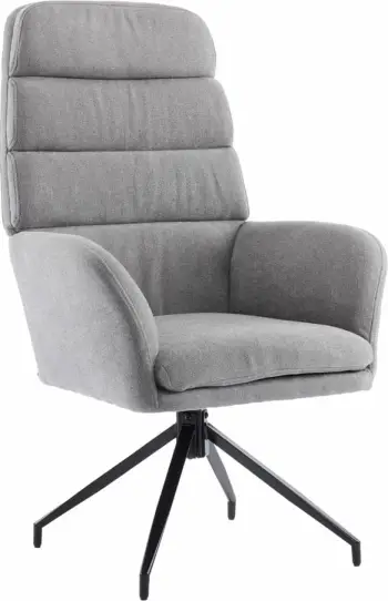 Karrige zyre rrotulluese GIRAR, gri, 70x69.5x113 cm