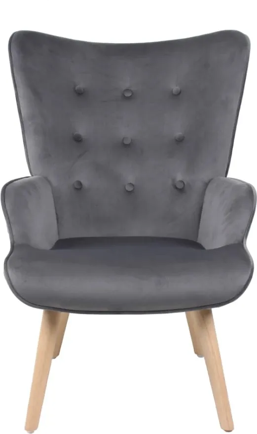 Fotel Amica, ngjyrë gri, 69x75x96cm - 2