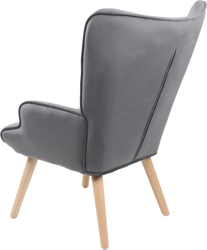 Fotel Amica, ngjyrë gri, 69x75x96cm - 4