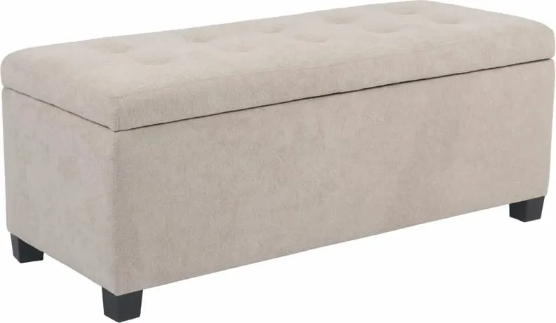 Stool me hapësirë për ruajtje, bezhë, 102x42x40 - 1