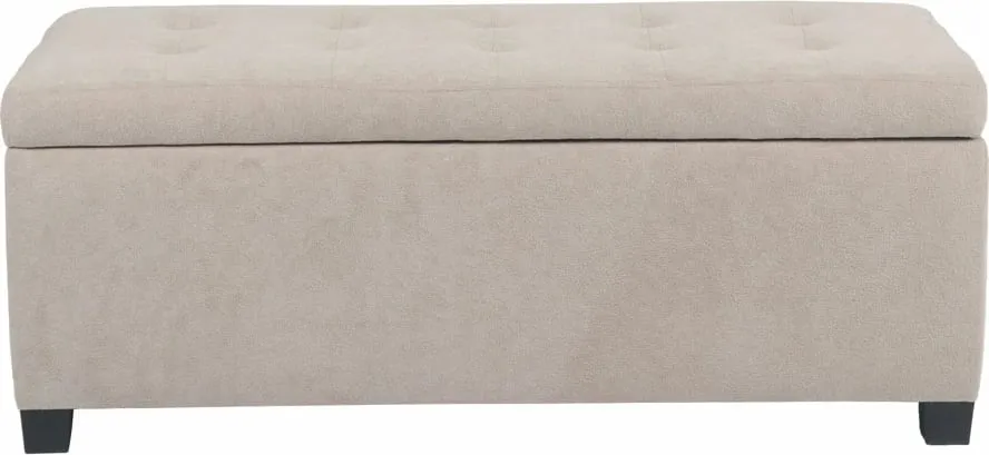 Stool me hapësirë për ruajtje, bezhë, 102x42x40 - 2