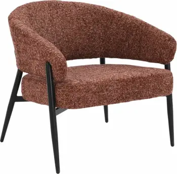 Fotelje Moritz, terrakota, 73x72x75 cm