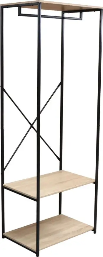Dollap i hapur FREE 60, sonoma e zi, 60x40x167 cm