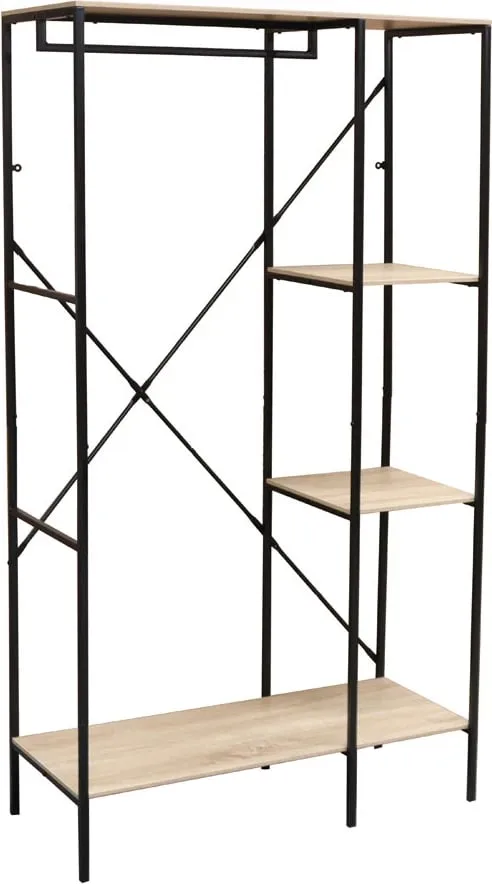 Dollap FREE 90, sonoma e zi, 90x40x165 cm - 1