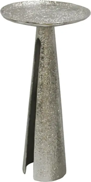 Tavolinë anësore ARCO, ngjyrë nikel, 30.5x30.5x62 cm