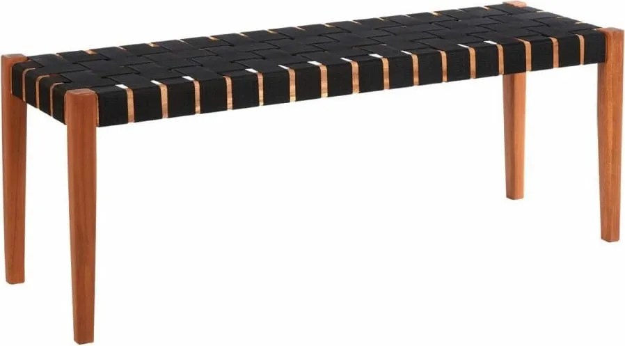 Stol Hastag, ngjyrë e zezë-natyrale, 110x35x40 - 1
