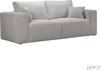 Kauç 3 vendësh BULLET, kadife gri, 232x101x92