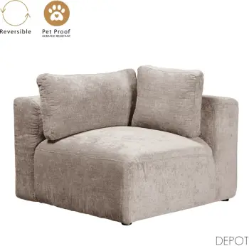 Fotelë këndore BOX me krah të kthyeshëm, bezhë Vogue 2, 107x107x85