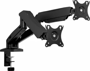 Mbajtëse tavoline për 2 monitorë ICYBOX IB-MS204-T, deri 32", 2–9 kg, VESA 75x75/100x100, Silver/Gri