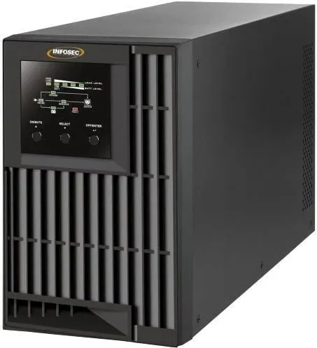 UPS Infosec E4 Value 1000, 1 kVA, 3 dalje AC, LED, 9Ah, E zezë - 1