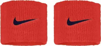 Doreza kyçi Nike Swoosh Wristbands 2 Pack N1012406610OS, set 2 copë, përthithje djersë, të bardha