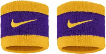 Shiritë për kyç Nike Swoosh, 2 copë, pambuk elastik, të bardhë