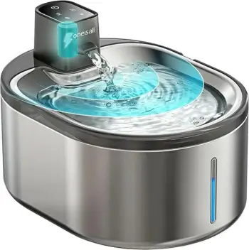 Burim uji wireless për kafshë Oneisall PTM-643, 4L, çelik inox