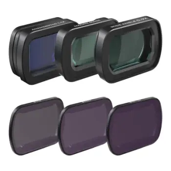 Set filtra dhe lente Freewell FW-OP3-CLWND për DJI Osmo Pocket 3, ND8/ND32/ND128, makro 40mm, kënd i gjerë 0.9x, anamorfik 1.1x, set 6 copë