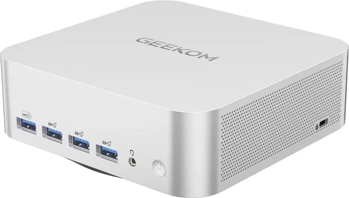 Kasë GEEKOM A8 Max, Ryzen 9 8945HS, 32GB RAM, 2TB SSD, Windows 11 Pro, argjendtë - 1