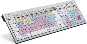 Tastierë LogicKeyboard Avid Pro Tools, full-size, USB, QWERTZ, zi/argjendtë