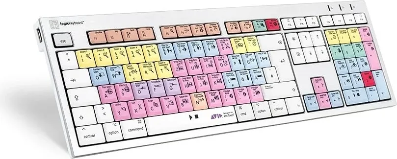 Tastierë LogicKeyboard Avid Pro Tools ALBA DE për Mac, shumëngjyrëshe - 1