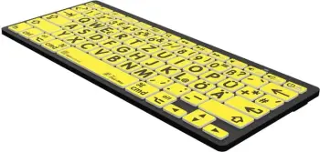 Kasë tastierë LogicKeyboard XL-Print DE Mac/BT, e verdhë