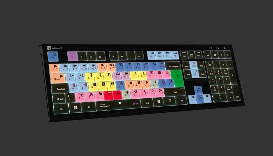 Tastierë LogicKeyboard Astra 2 Classic UK për Avid Media Composer, PC - 5