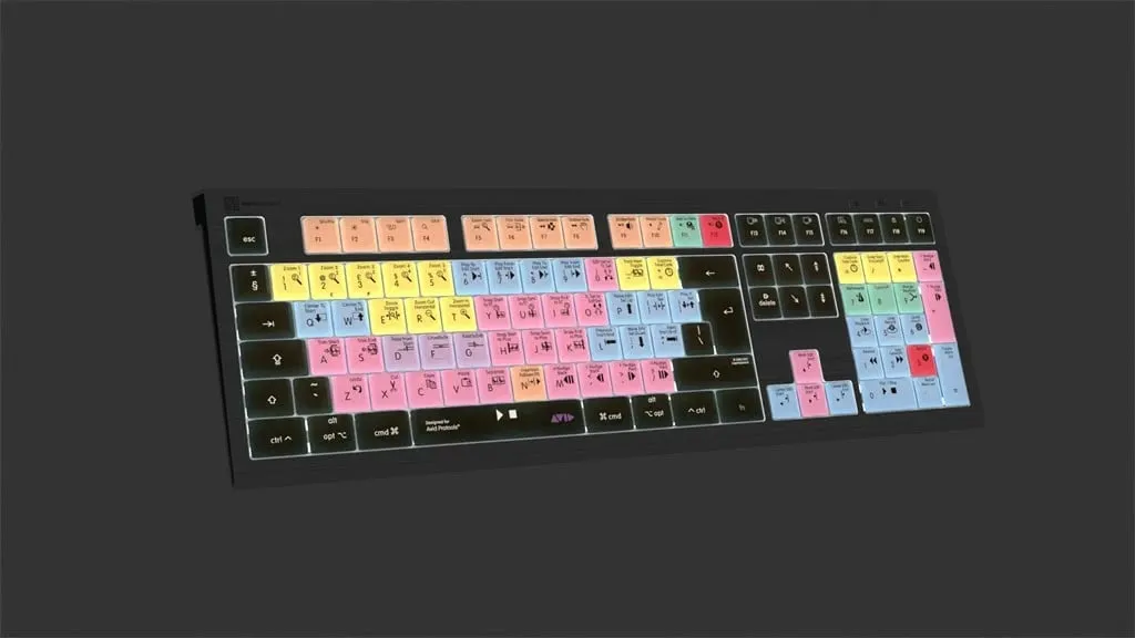 Tastierë LogicKeyboard Astra 2 Pro Tools UK për Mac, shumëngjyrëshe - 4