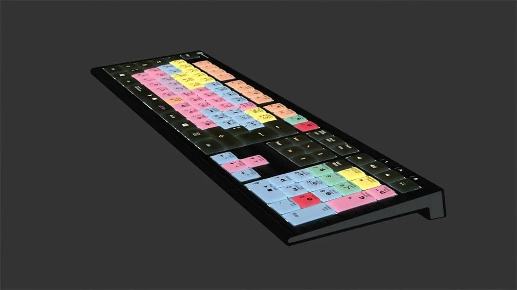 Tastierë LogicKeyboard Astra 2 Pro Tools FR për PC, shumëngjyrëshe - 3