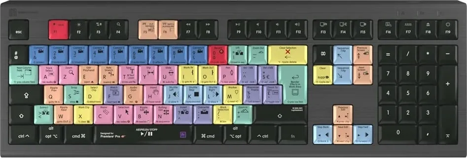 Tastierë LogicKeyboard Astra 2 për Adobe Premiere Pro CC, Mac, FR - 1