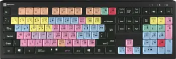 Tastierë LogicKeyboard Astra 2 Pro Tools UK për PC, me taste të ngjyrosura