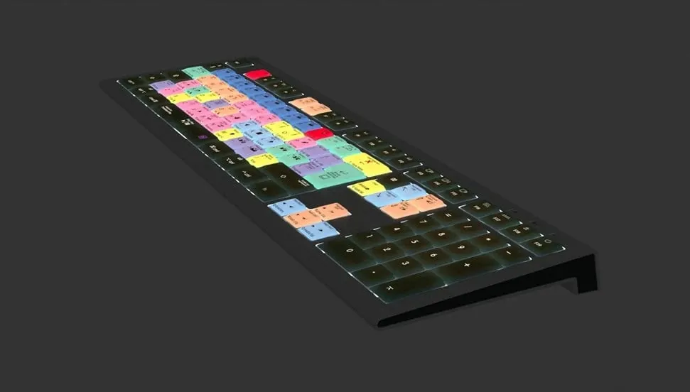 Tastierë LogicKeyboard Astra 2 për Adobe Premiere Pro CC, UK layout, Mac, shumëngjyrëshe - 3