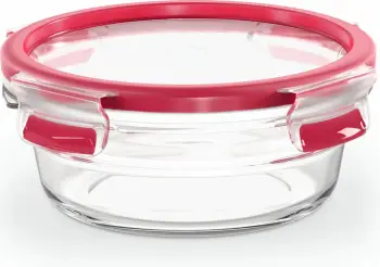 Enë qelqi Emsa N10403 Clip & Close 0.6L, kapak i kuq