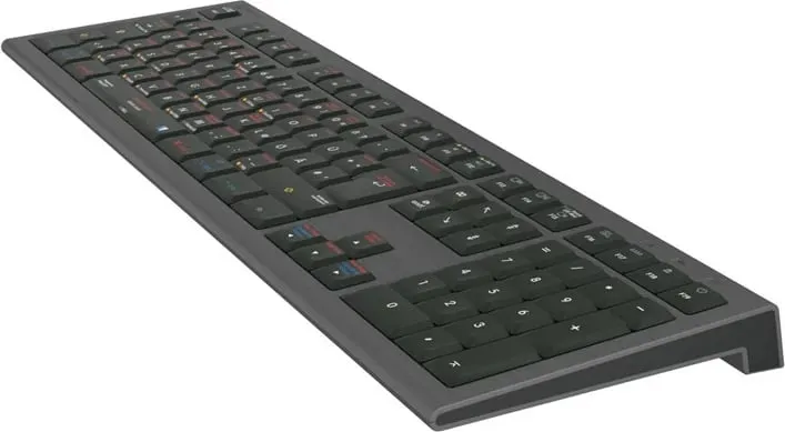 Tastierë LogicKeyboard Astra 2, macOS X Shortcuts, DE layout, e zezë - 2