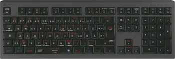 Tastierë LogicKeyboard Astra 2, macOS X Shortcuts, DE layout, e zezë