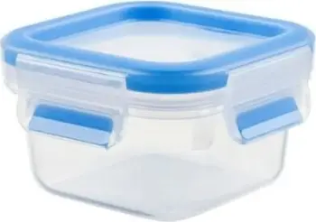 Set enësh plastike Emsa Clip & Close 6 copë, transparent, kapak kaltër