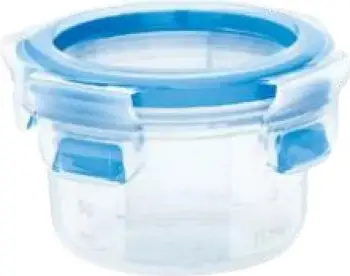 Enë ushqimi Emsa 508550, rrumbullakët, 0.15L, transparent/blu