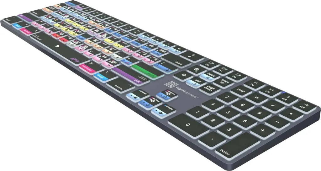 Kasë Logickeyboard LKB-MCOMP-TM-UK, full-size, wireless & me kabllo, Bluetooth, QWERTY, gri titanium - 6