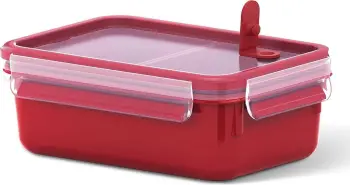 Enë ushqimi plastike Emsa CLIP & MICRO re 1.00L e kuqe